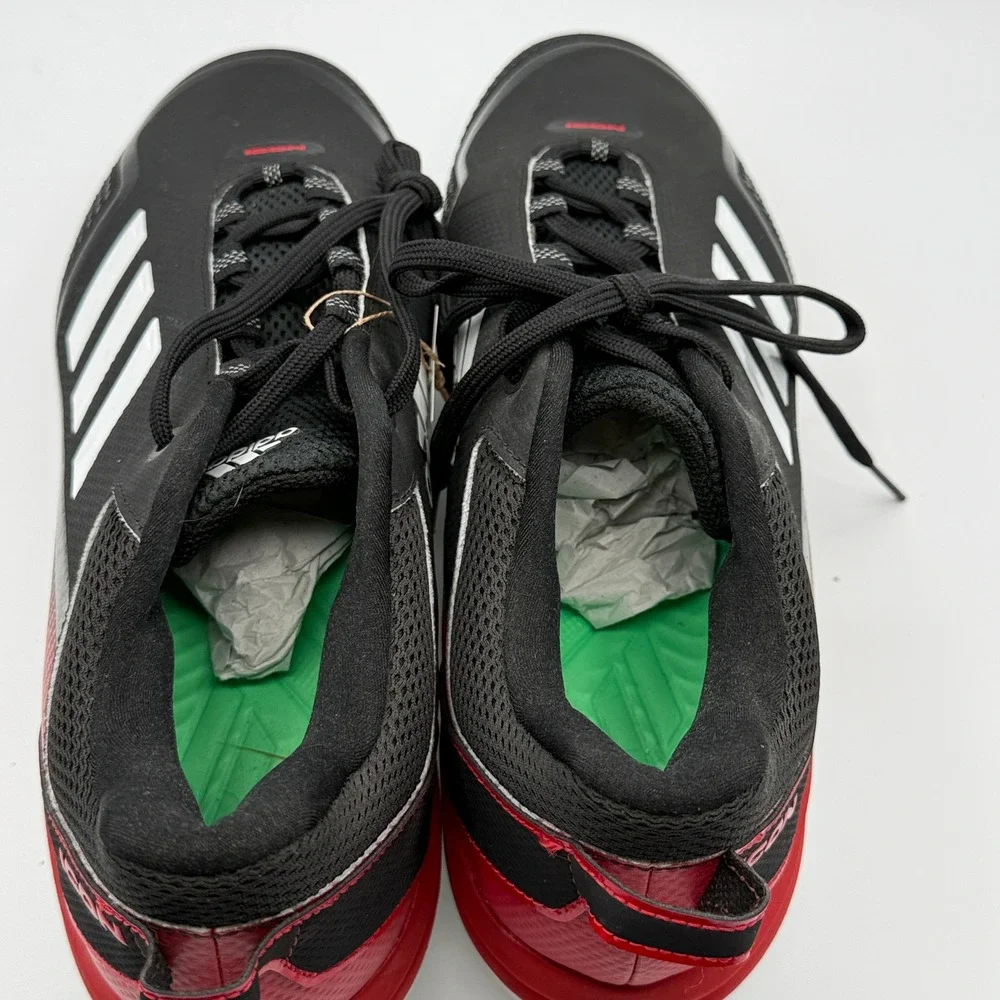 Adidas Icon 7 Baseball Cleats Mens 14 Black Red White S23858 Metal Spikes